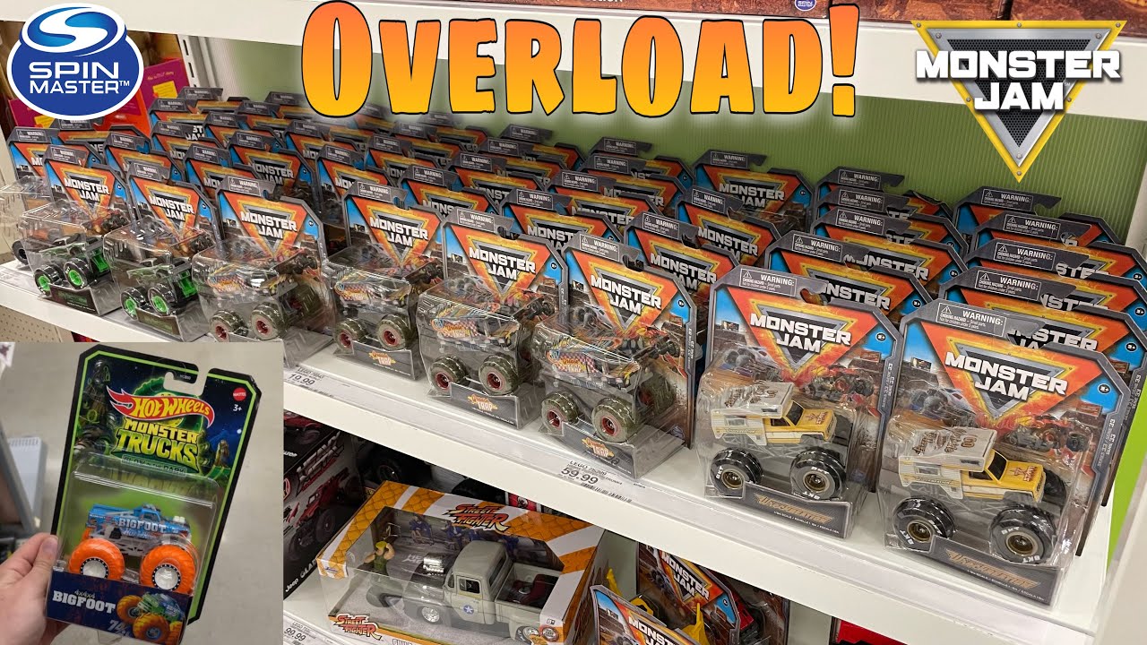 HUGE Monster Truck Restock At TARGET! NEW MIX OVERLOAD! NEW BIGFOOT FOUND- Spin Master Monster Jam