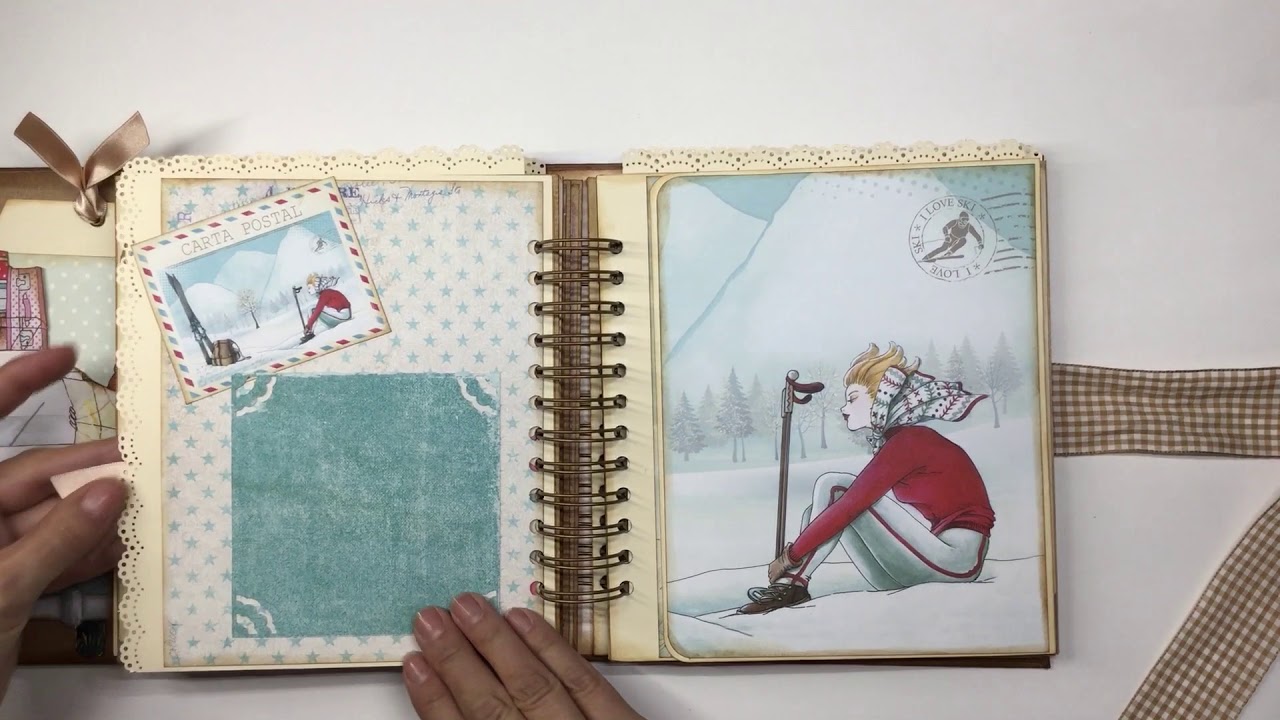 ÁLBUM DE VIAJES.PAPELS "DAYKA" SCRAPBOOKING
