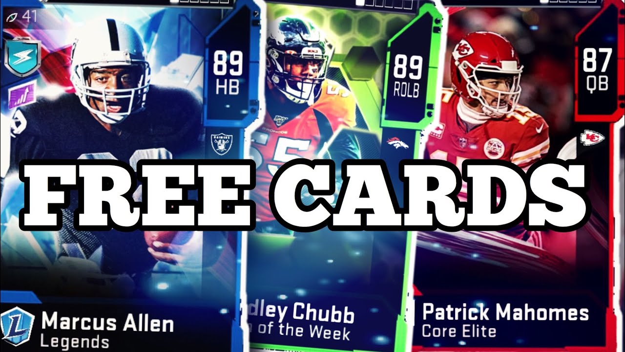 GET FREE CARDS OR MUT COINS IN MADDEN 20