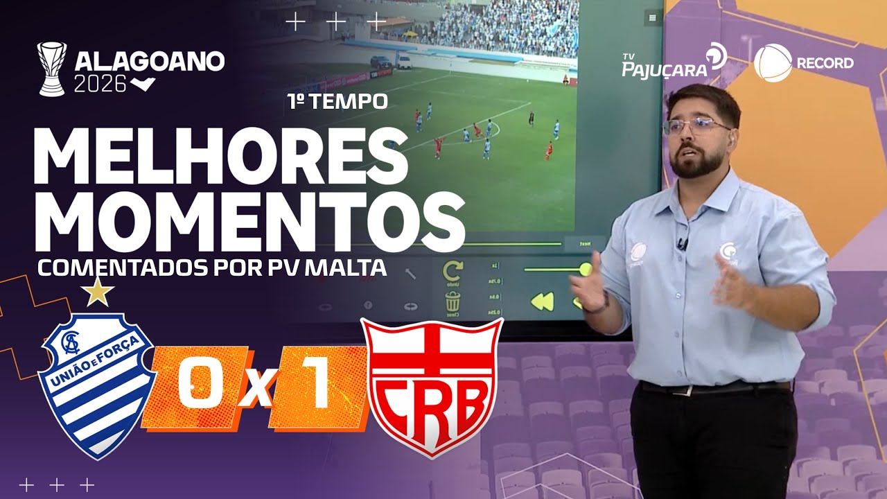 CSA X CRB 1° TEMPO COMENTADO: MELHORES MOMENTOS | 5ª RODADA#Campeonato Alagoano2026 | TV PAJUÇARA