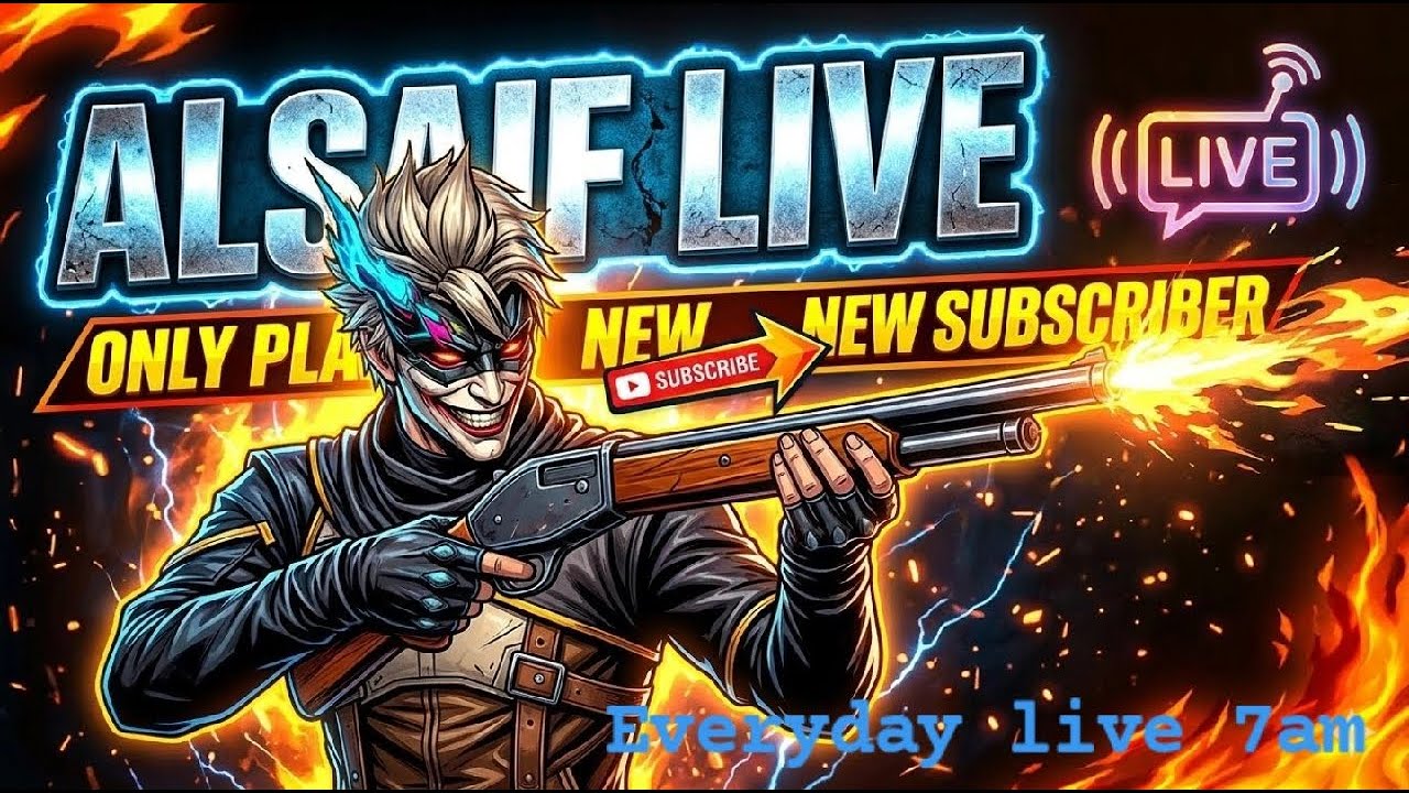 freefire live unlimited fun custom and teamcod with ALSAIF LIVE