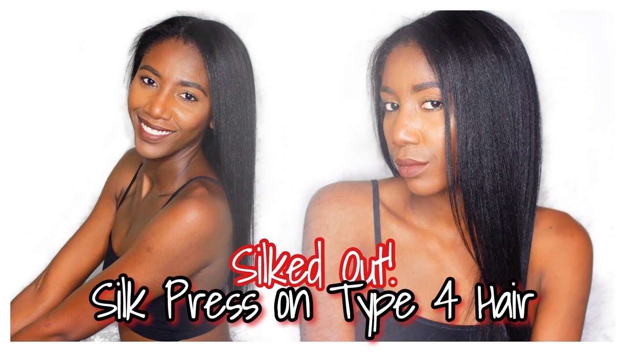 Silk Press on Type 4a 4b 4c Natural Hair Using BioSilk Line | Simply Subrena