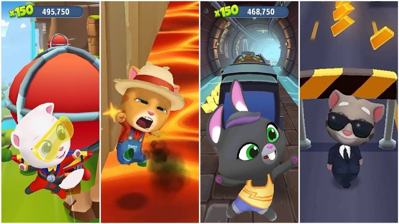 Talking Tom Gold Run - All Best Funny Fails