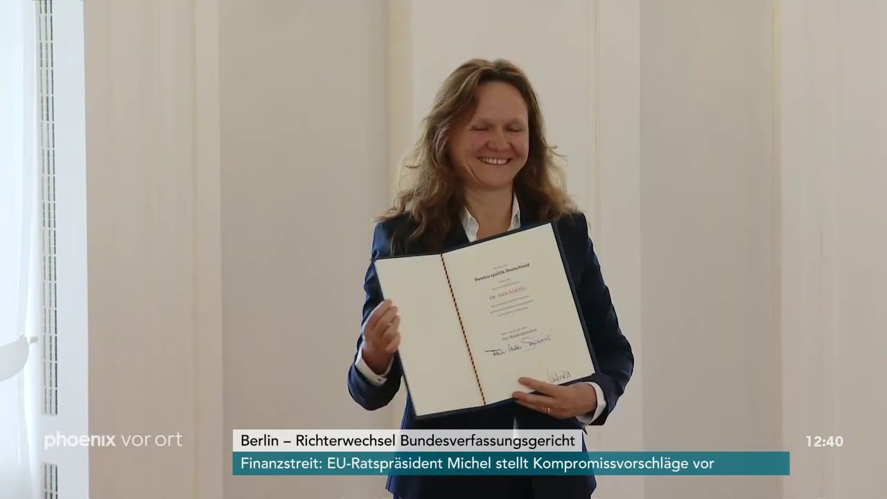 Richterwechsel am Bundesverfassungsgericht mit Rede von Frank-Walter Steinmeier am 10.07.20.