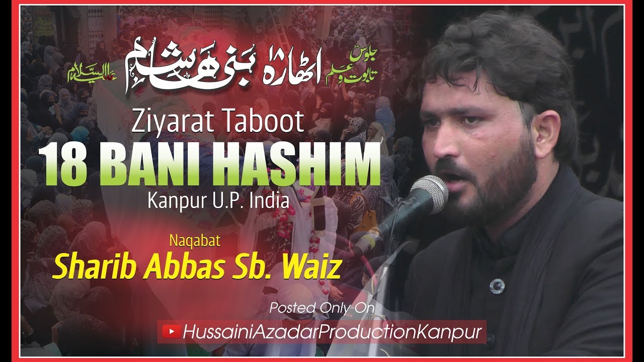 18 बनी हाशिम के ताबूत की ज़ियारत करके रोए अज़ादार || Drone view || 18 Bani Hashim Kanpur 2019