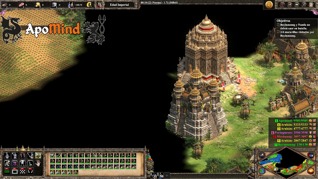 5. El Tigre viejo [DIFÍCIL] Bayinnaung - Age of Empires II: Definitive Edition [AoE2DE]