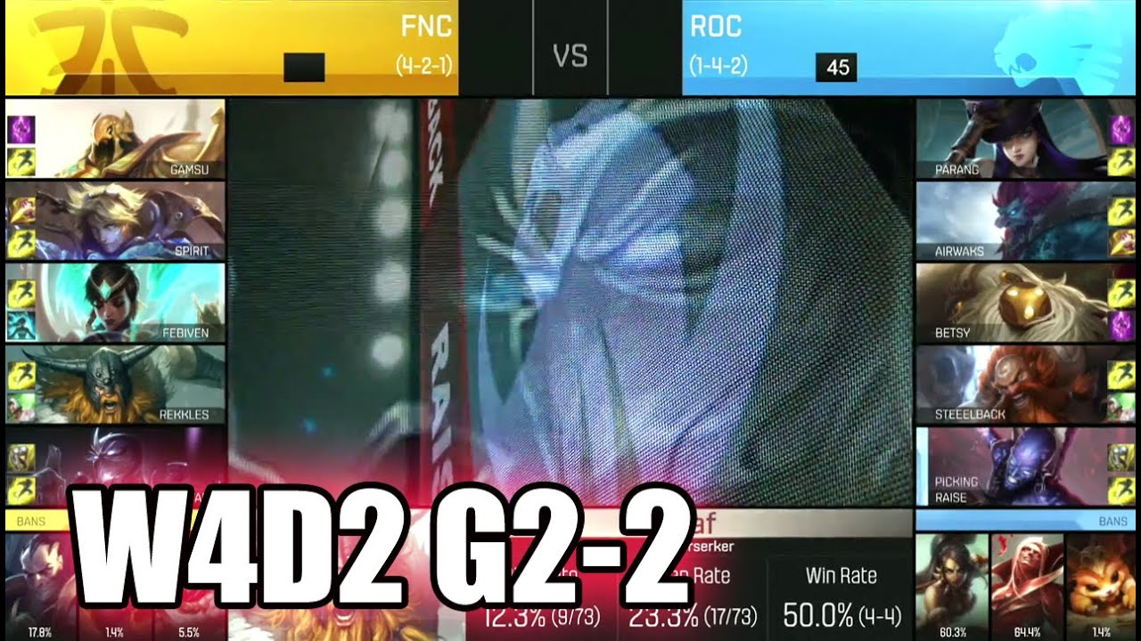 ROCCAT vs Fnatic | Game 2 S6 EU LCS Summer 2016 Week 4 Day 2 | ROC vs FNC G2 W4D2 1080p