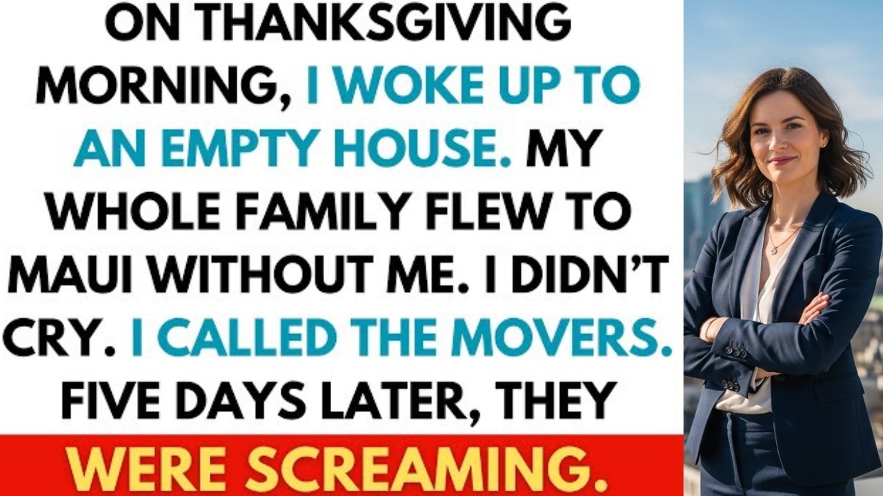 Thanksgiving Morning, I Found the House Empty—They’d Gone on Vacation Without Me