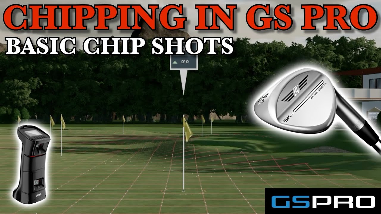 How to chip in GS Pro! Getting the distance correct on basic chip shots