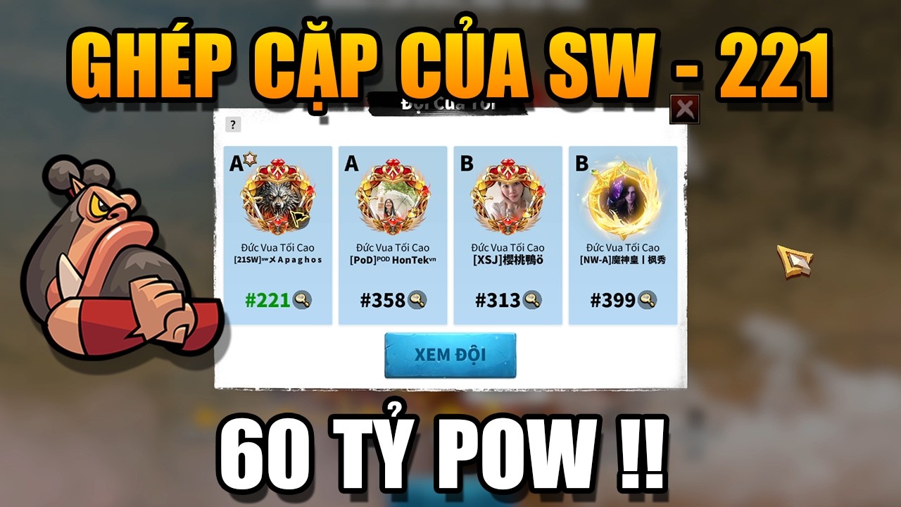 THANH ĐẾ - REVIEW ACC VÀ REVIEW LUÔN GHÉP CẶP CỦA SW VỚI 60 TỶ POW !!