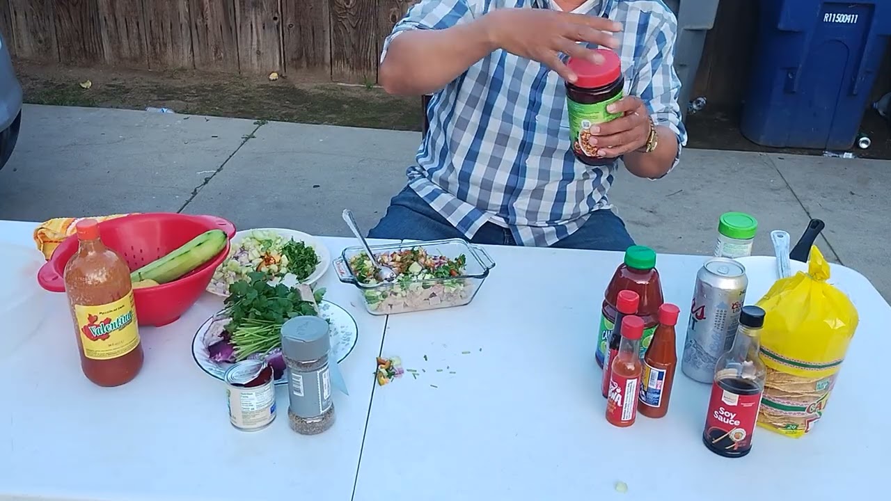 Preparando un ceviche a my estilo