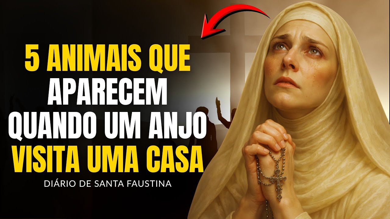 ⚠️SANTA FAUSTINA REVELA: 5 ANIMAIS QUE APARECEM QUANDO UM ANJO VISITA UMA CASA — A PRESENÇA É REAL