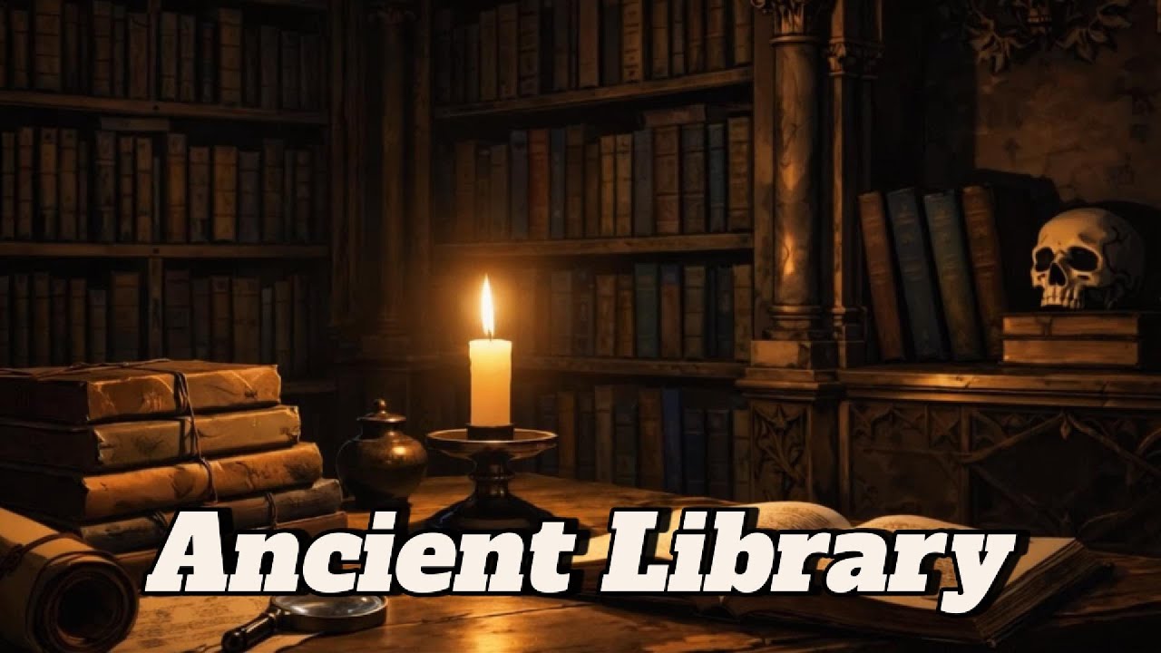 Ancient Library  Dark Ambient LoFi for Focus, Study, and Late Nights