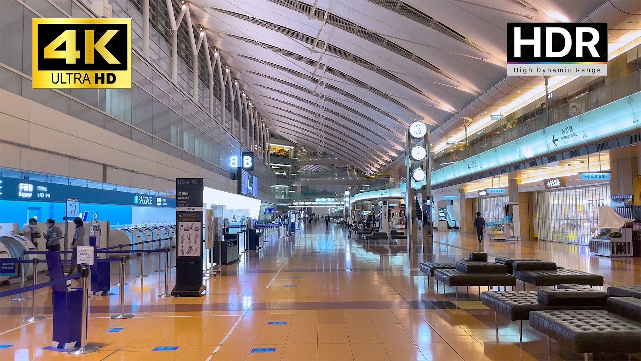 Tokyo Walk - Haneda Airport Terminal 2 - 4K HDR
