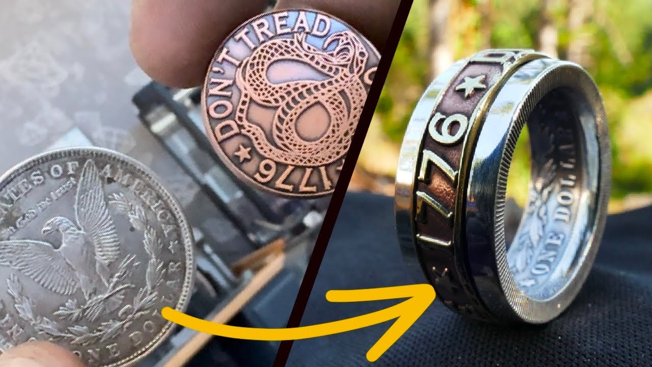 Making a Spinner Coin Ring From a Silver Dollar!