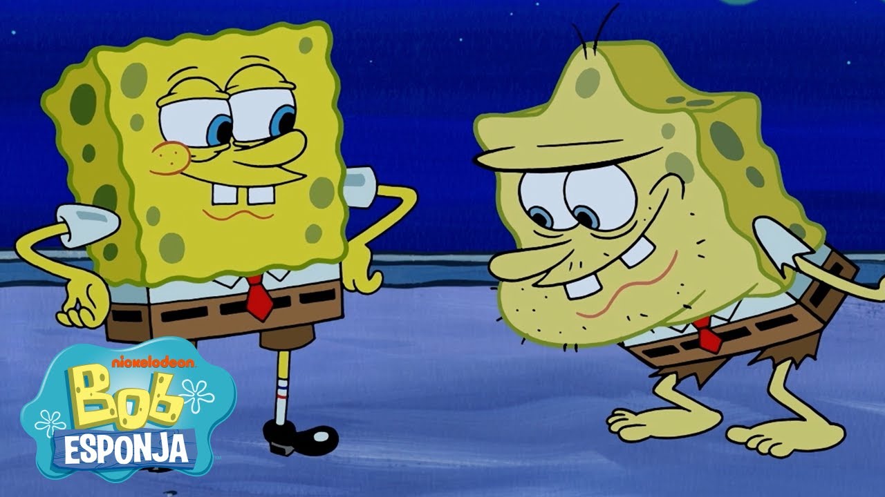 Bob Esponja | ¡Bob Esponja cavernícola visita Fondo de Bikini! 😱 | Bob Esponja en Español