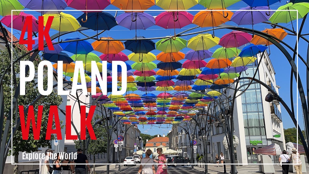 【4K】 Poland Białystok Walk - Bialystok Old Town | Kościuszko Market Square & Branicki Palace