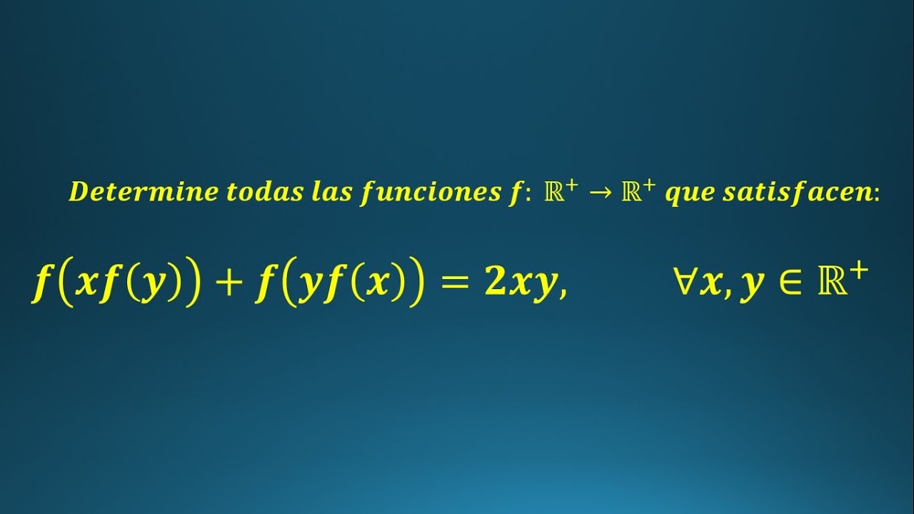 ECUACIÓN FUNCIONAL EN LA CEPRE UNI (SOLUCIÓN GENERAL)