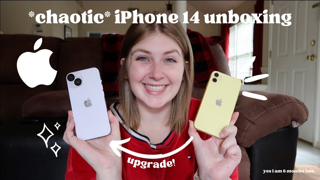 unboxing my new iPhone 14 (slightly chaotic and 6 months too late)