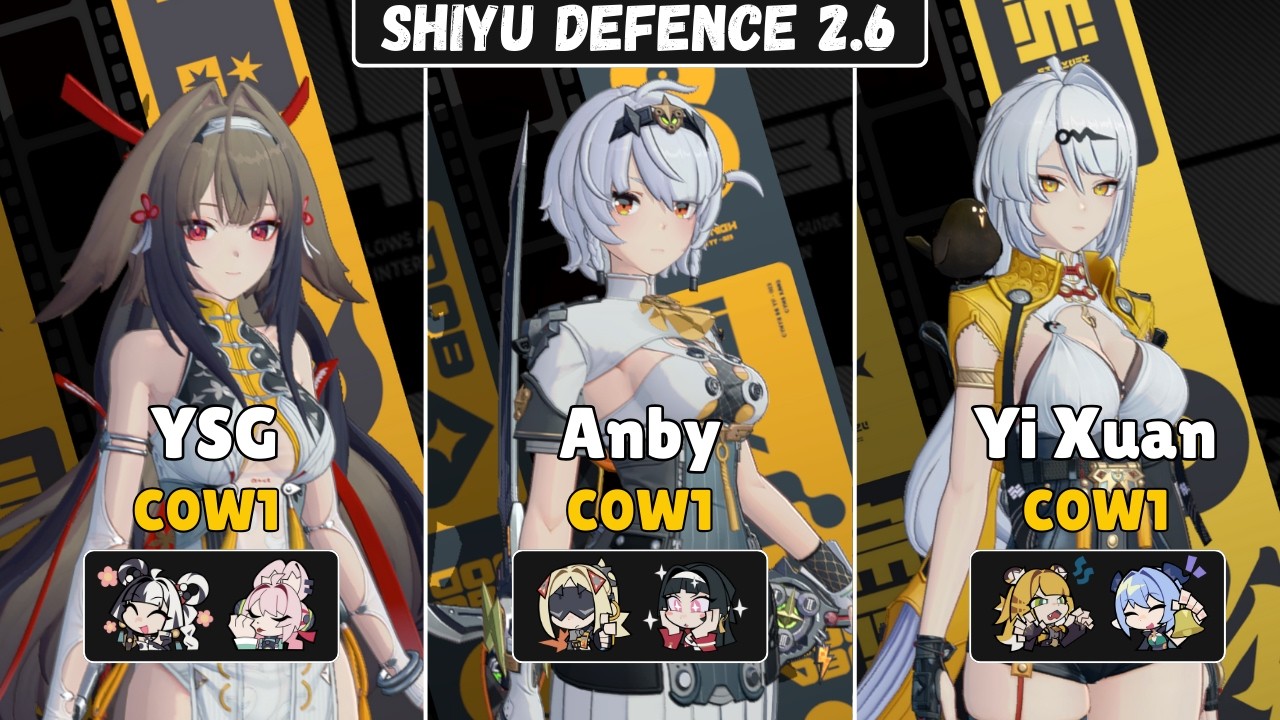 ShiYu Defence | Ye ShunGuang, Anby, Yi Xuan Team | Zenless Zone Zero 2.6