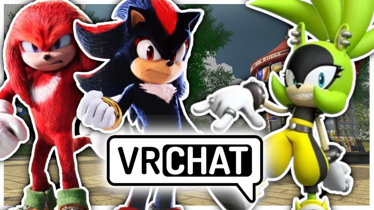 Movie Shadow and Knuckles Meet Surge The Tenrec in VR Chat!