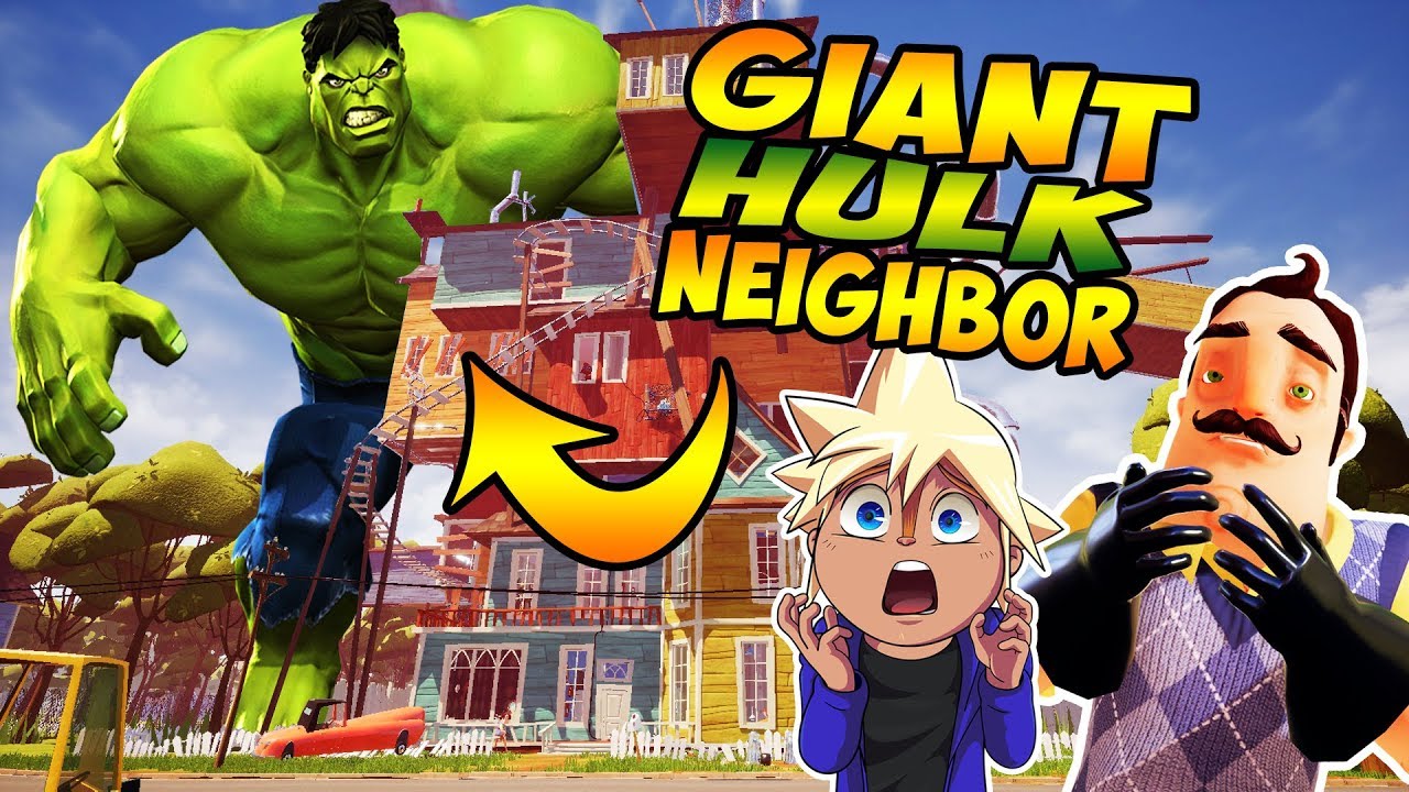 GIANT HULK NEIGHBOR!!! | Chipmunk Plays Hello Neighbor Mods