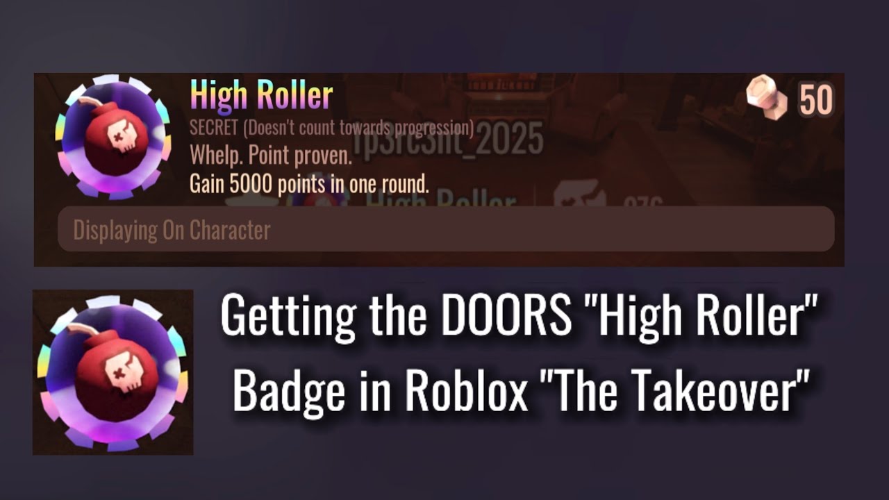 Getting High Roller Badge in The DOORS Takeover EVENT!!!
