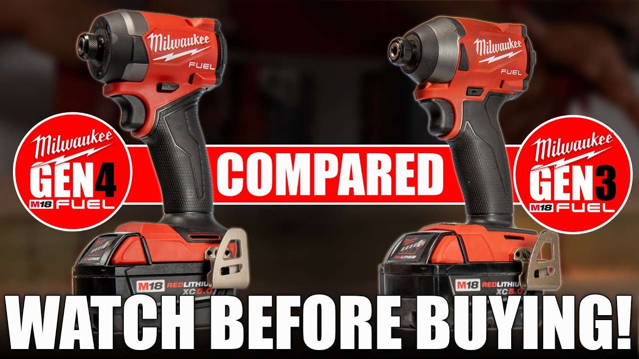 Сравнение инструментов Milwaukee M18 Fuel Impact G4 и Gen3!