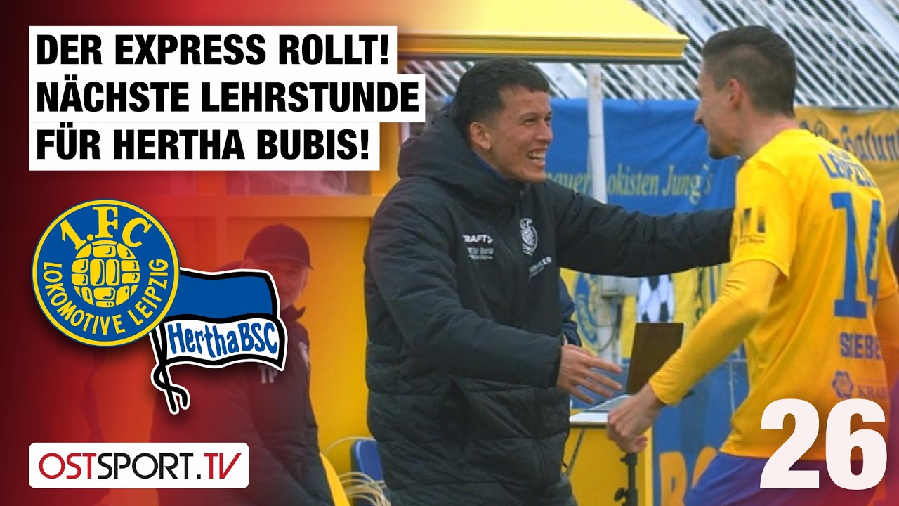 Nächste Lehrstunde für Hertha Bubis: 1. FC Lokomotive Leipzig - Hertha BSC II | Regionalliga Nordost