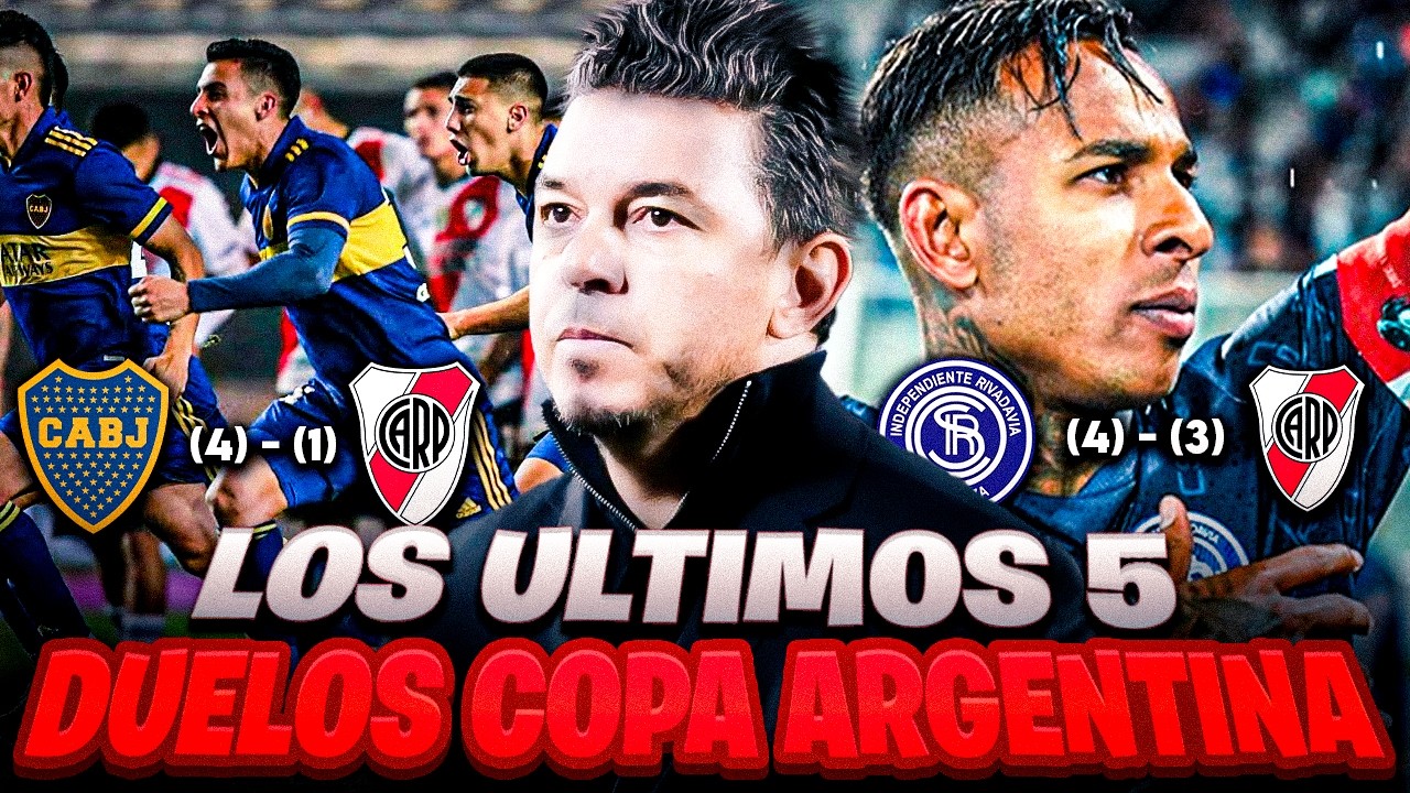¡LAS ULTIMAS 5 PARTICIPACIONES DE RIVER POR COPA ARGENTINA!