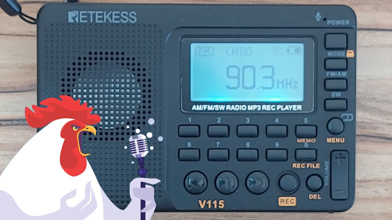 Rádio RETEKESS V115 - Unbox Radioescuta e Review
