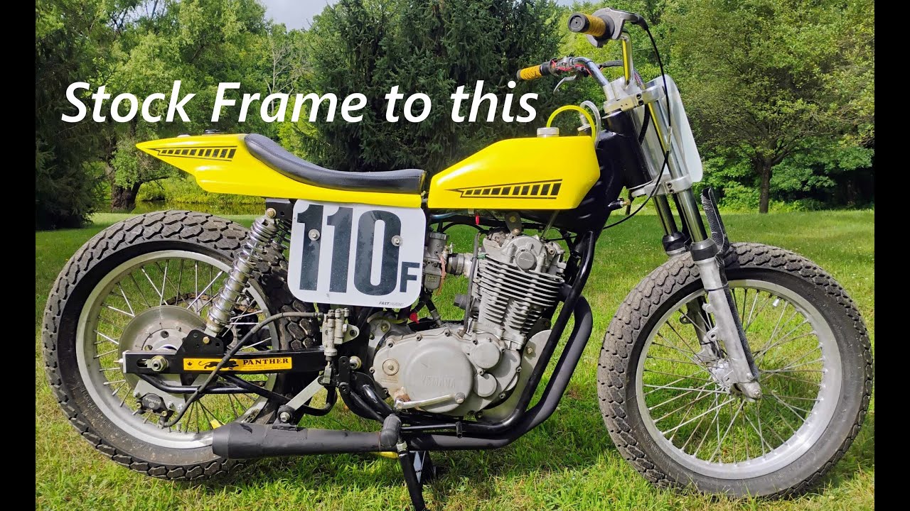 Building a Flat Track Framer  |  Stock SR500 frame to a Panther Frame