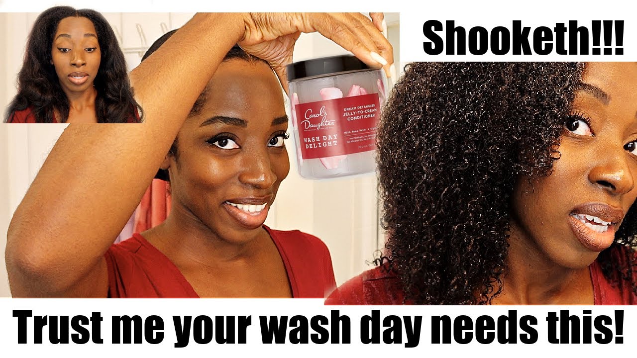 THE BEST SHOWER DETANGLER EVER|Carols Daughter Jelly to Cream Conditioner 😍 MAX Hydrating Pre-poo