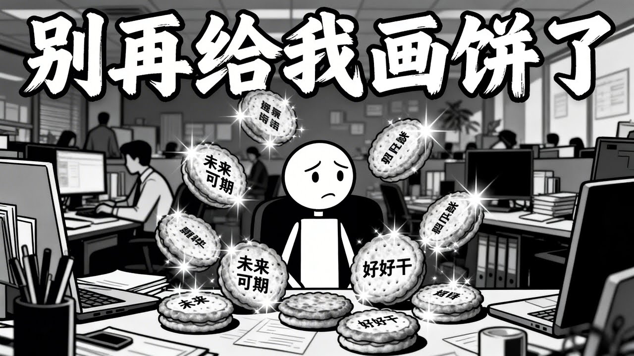 《别再给我画饼了｜打工人年度洗脑神曲》#别再给我画饼了 #打工人日常 #KPI压力 #通胀时代 #年轻人焦虑 #职场现实 #反画饼 #洗脑神曲 #社会讽刺 #普通人的困境 #生活压力 #情绪释放