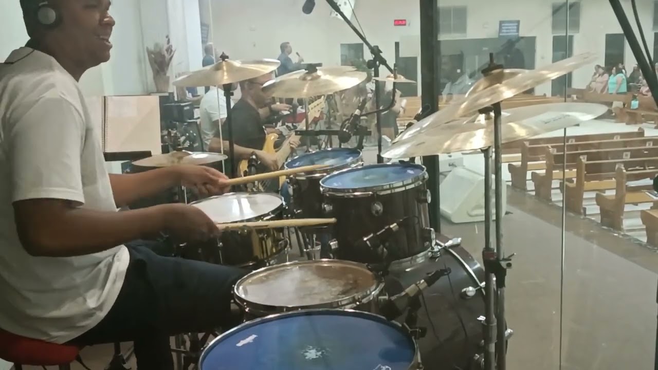 Drum cover / Reacende a chama / Ad. Brasilândia Franca-SP 