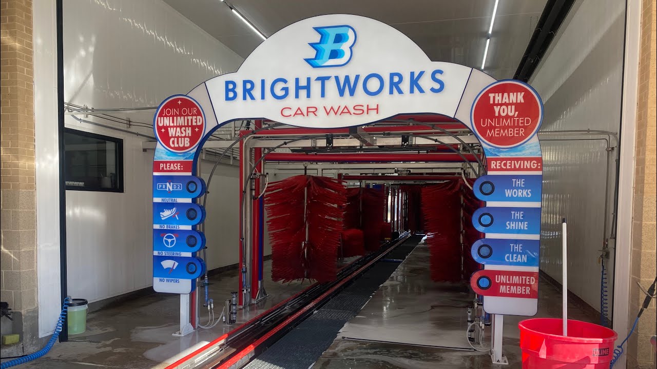 Motor City Wash Works Tunnel (4K) - Brightworks Car Wash - Fort Worth, TX