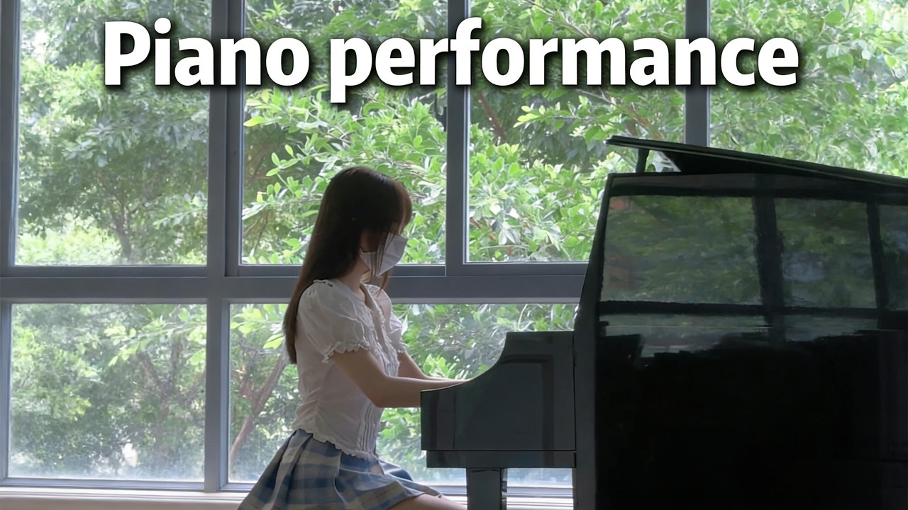 漂亮女孩彈鋼琴A pretty girl plays the piano#life #piano #music #