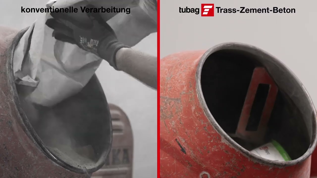 tubag TZB Trass-Zement-Beton Anwendungsvideos