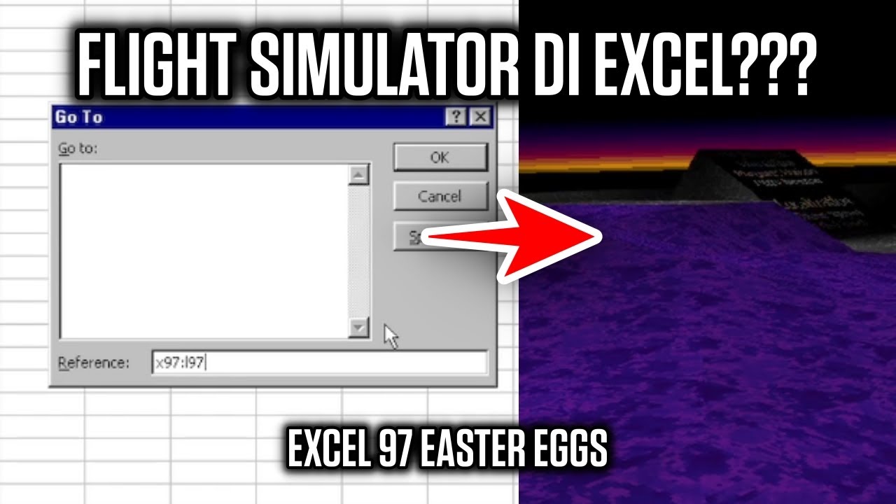 Microsoft Excel Flight Simulator??? - Easter Eggs Unik di Excel 97