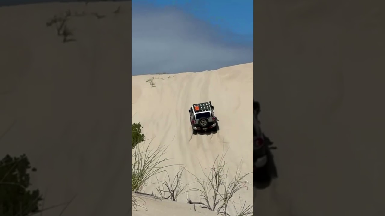 Conquering the Dunes Toyota FJ Cruiser Climbs Lucky Bay Sand Dunes