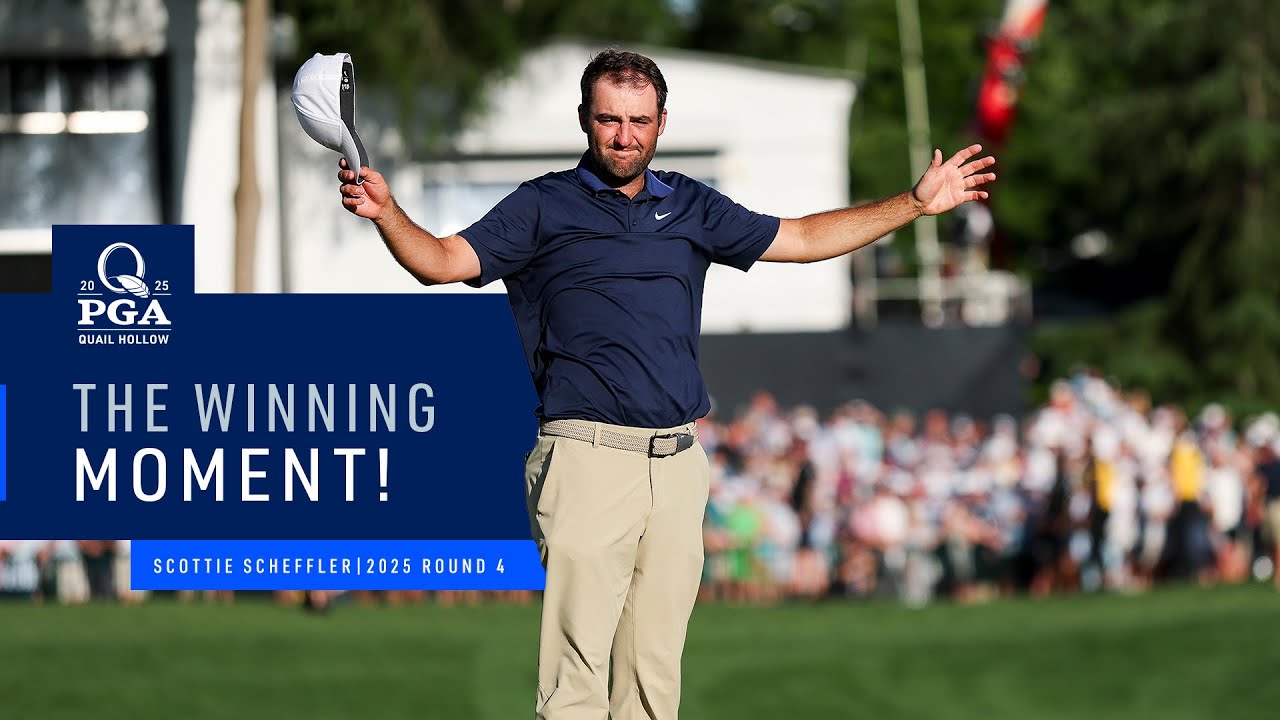 Scottie Scheffler's Winning Moment! | 2025 PGA Championship