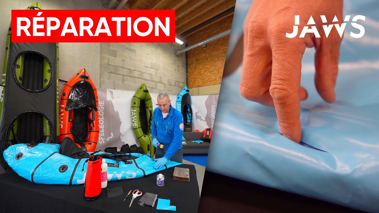 Réparation d'un Packraft ! 🚣 (Tuto Jaws)
