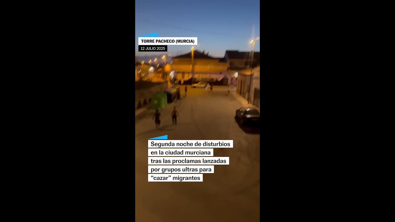 Disturbios en TORRE PACHECO: Un detenido y cinco heridos en la ciudad murciana #shorts