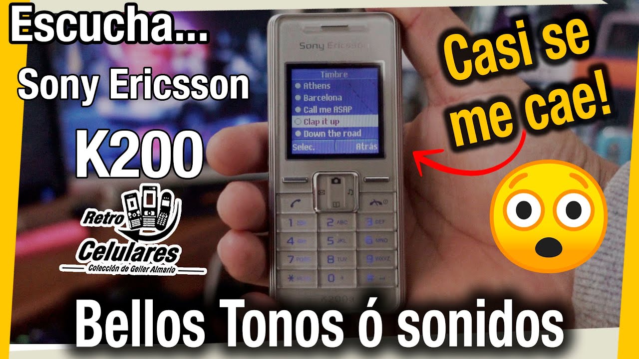Escucha Sonidos o Tonos del SONY ERICSSON K200 | Retro Celulares 4k
