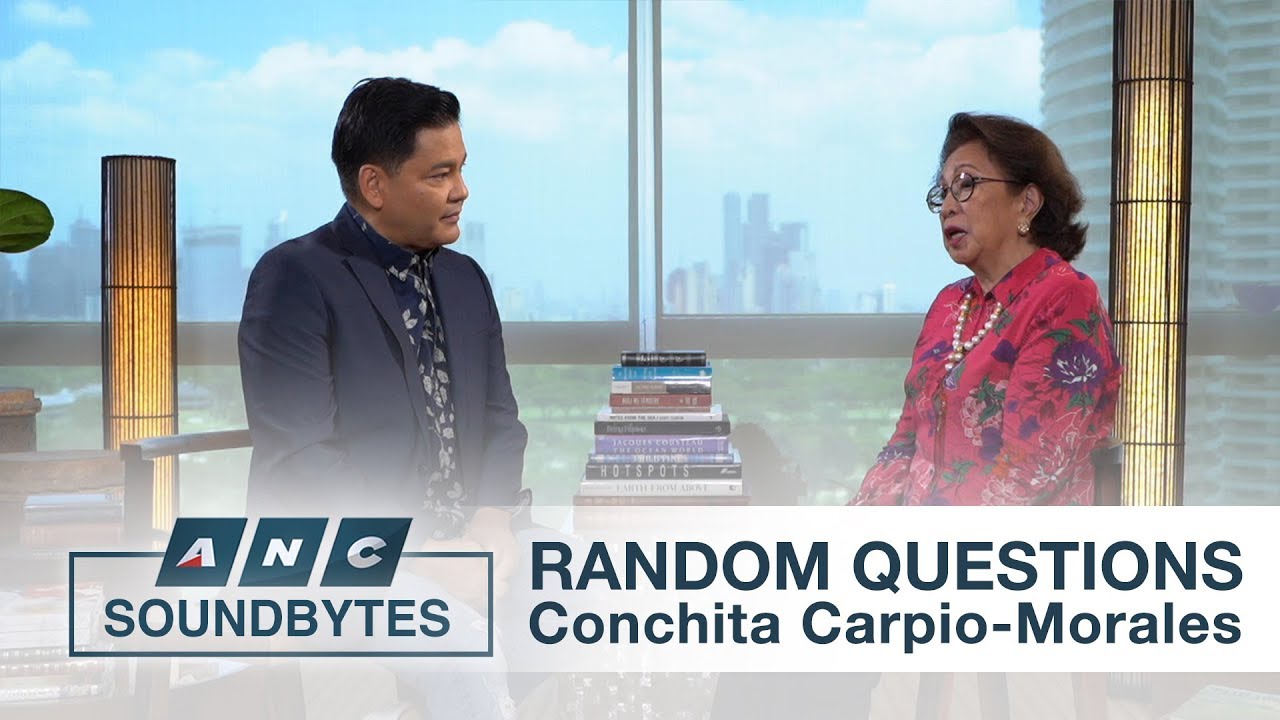 Random Questions with Conchita Carpio-Morales | ANC Soundbytes