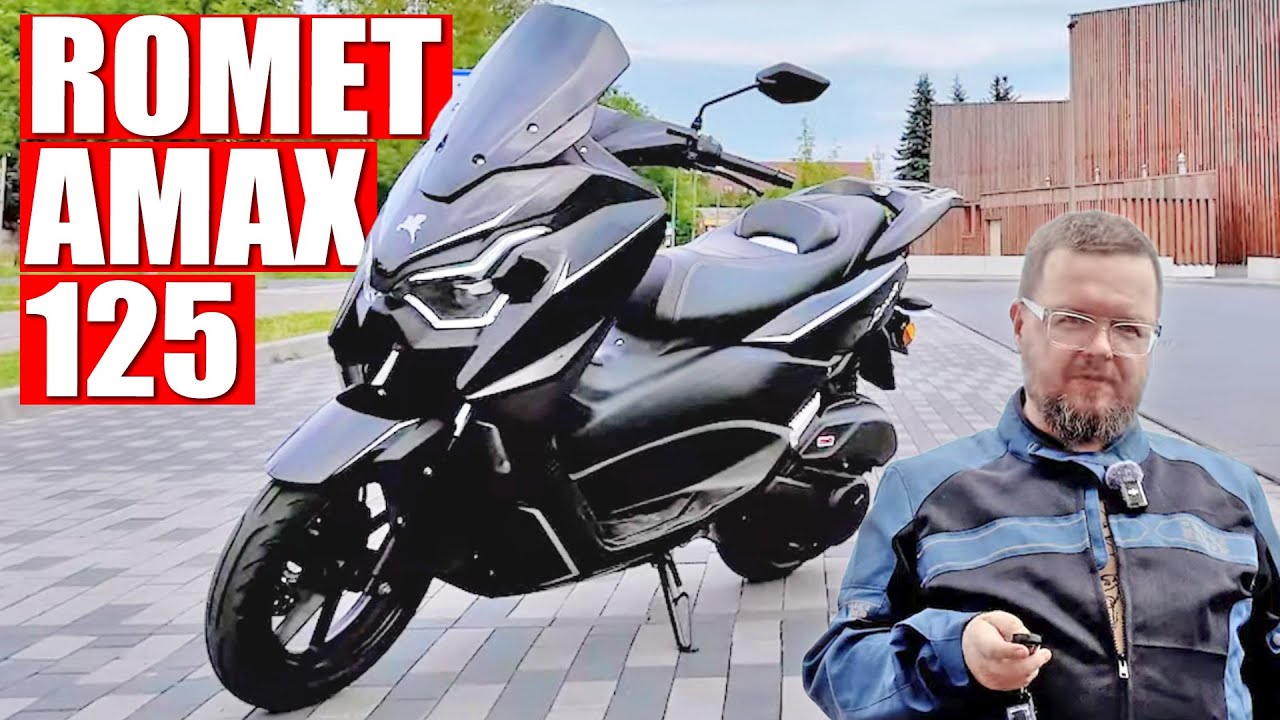 Romet AMAX 125. Budżetowy skuter na prawo jazdy kat. B. W sam raz na miasto