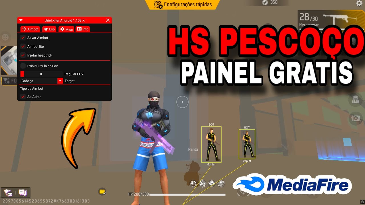 SAIU  NOVO HS PEITO CORPO TODO + BALA M&Aacute;GICA ATUALIZADO LINK DIRETO, HS PEITO VIP ANDROID E IPHONE📲