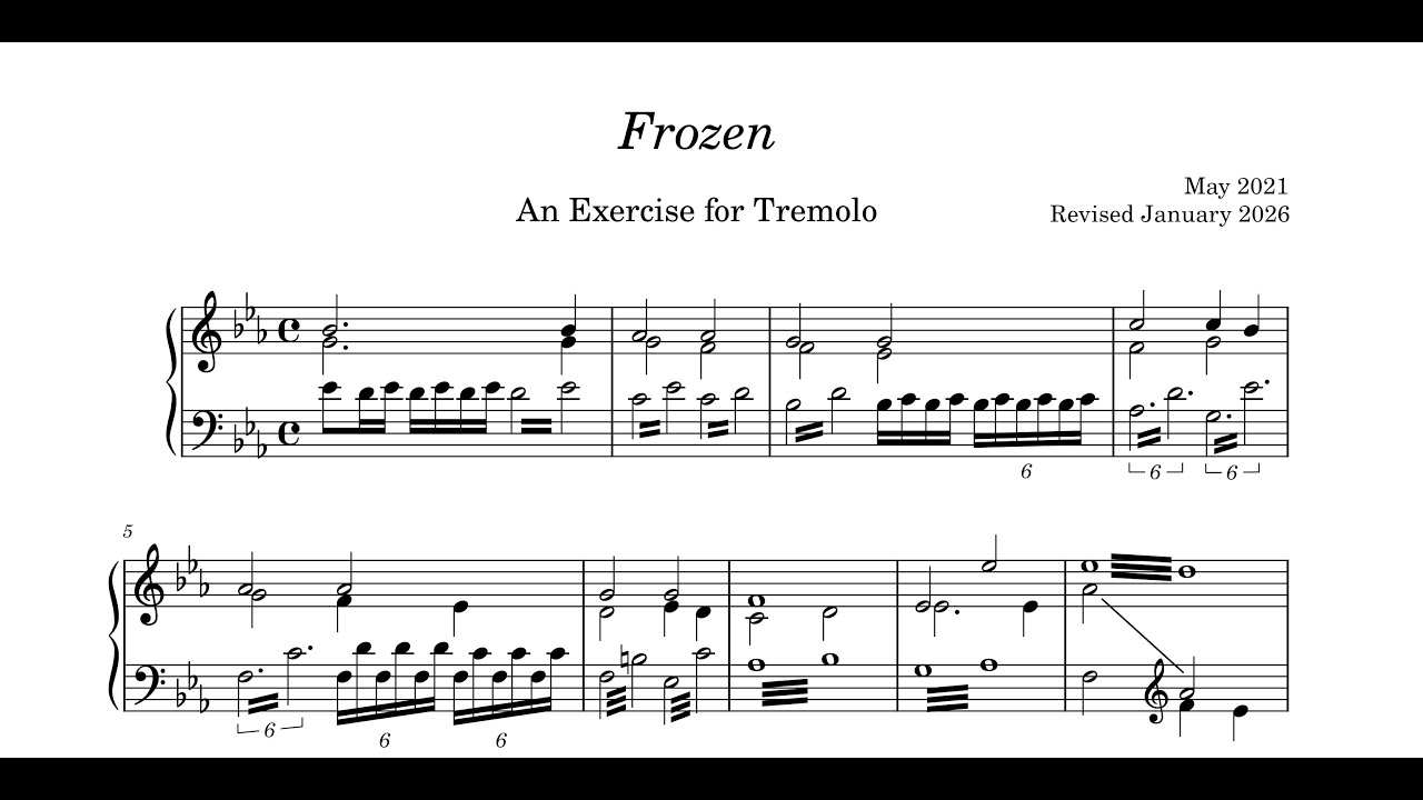 Frozen - exercise for tremolo