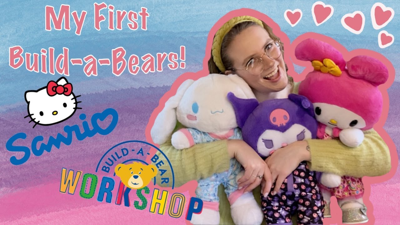 My First Build-a-Bears! Kuromi, My Melody, and Cinnamoroll