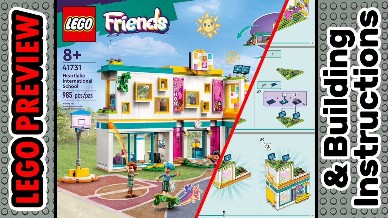PREVIEW: 41731, LEGO FRIENDS, Heartlake International School​ & Building Instructions! LEGO 2023